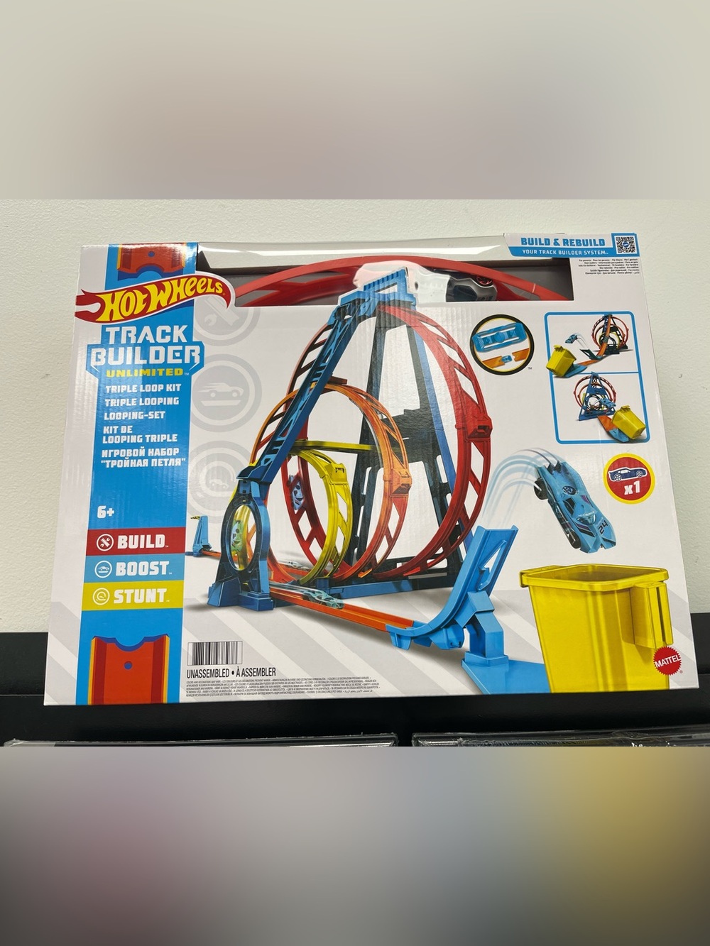 Hot Wheels Track Builder Unlimited Triple Loop Kit – New Factory Sealed